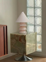 Pyralis Onyx Table Lamp – Sculptural Natural Stone Illumination