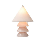 Pyralis Onyx Table Lamp – Sculptural Natural Stone Illumination