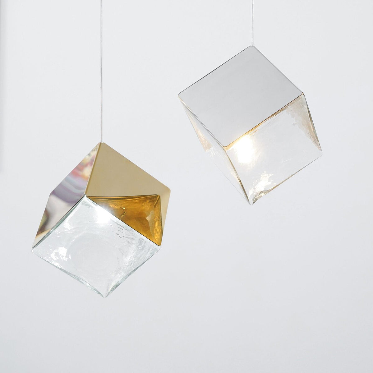 Pyrite chandelier