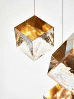 Pyrite chandelier