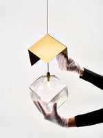 Pyrite chandelier