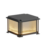 Modern Outdoor Pillar Light – Waterproof Black LED Gate Lamp