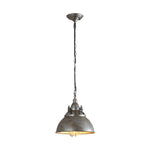 Industrial Glass Pendant Light with Adjustable Chain, Vintage Aluminum Ceiling Lamp