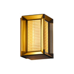 Modern Outdoor Wall Sconce with Ribbed or Frosted Glass, IP55 Waterproof