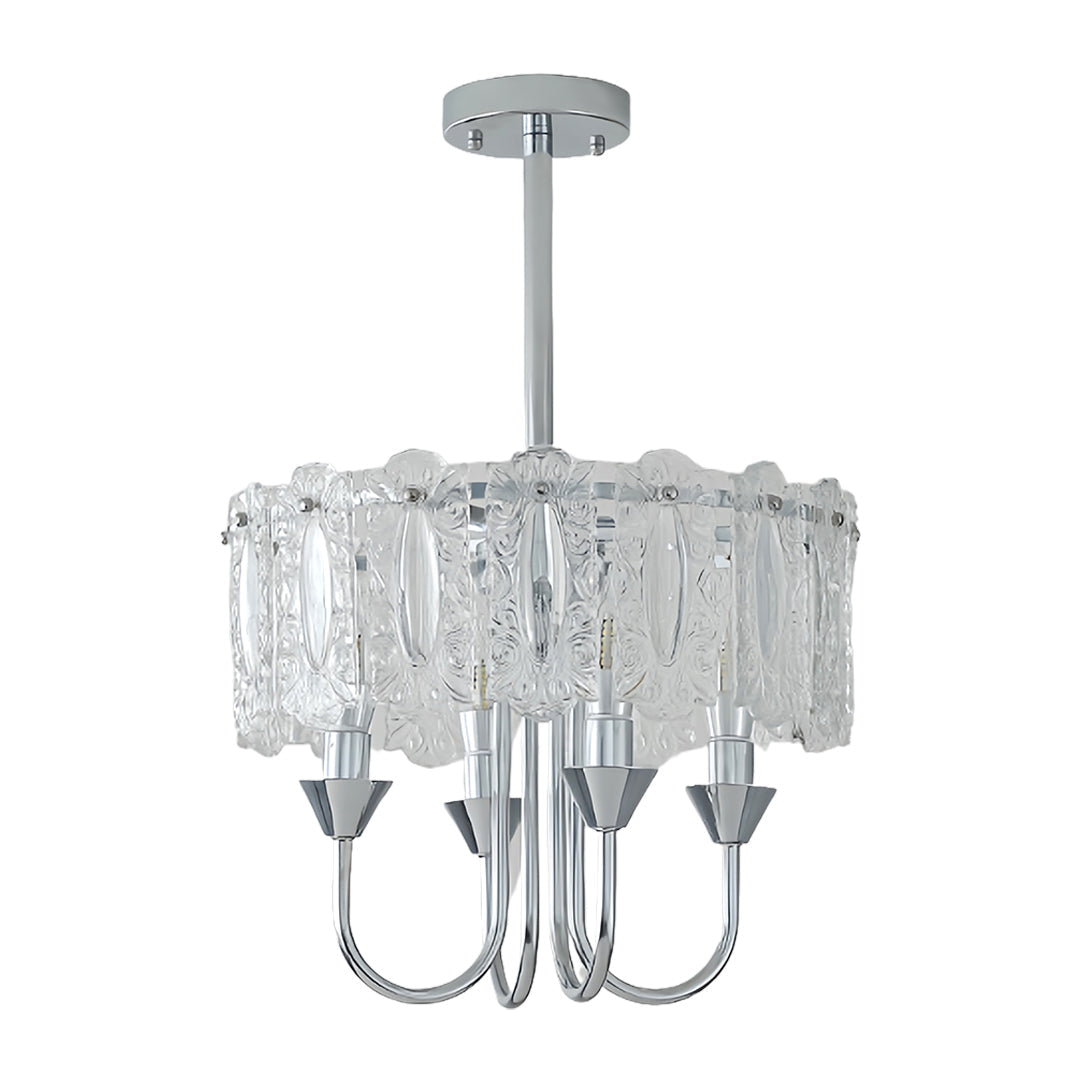 Aurelia Chrome Iron Chandelier — French-Inspired Island Pendant Light