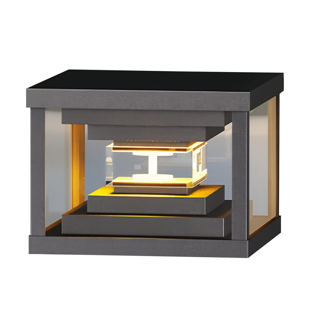 Modern Stainless Steel Gate Pillar Lights for Outdoor Courtyard