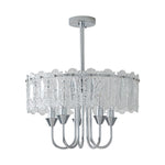 Aurelia Chrome Iron Chandelier — French-Inspired Island Pendant Light