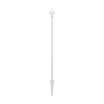 Crystal Bloom LED Landscape Garden Light in White Aluminum