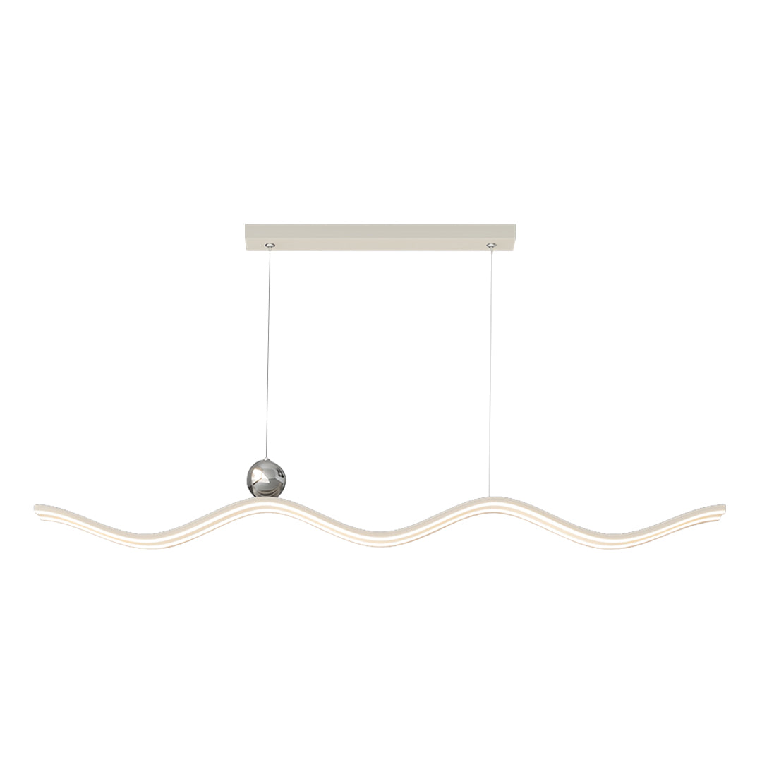 Wave Linear LED Pendant Light – Modern Aluminum Suspension Lamp