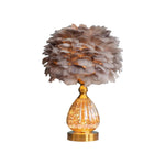 Aurelia Feather Table Lamp – Nordic Minimalist Bedside Lighting with Soft Warm Glow