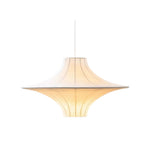 Silk Ambient Pendant Light with Adjustable Drop, Modern Japanese Style Ceiling Lamp