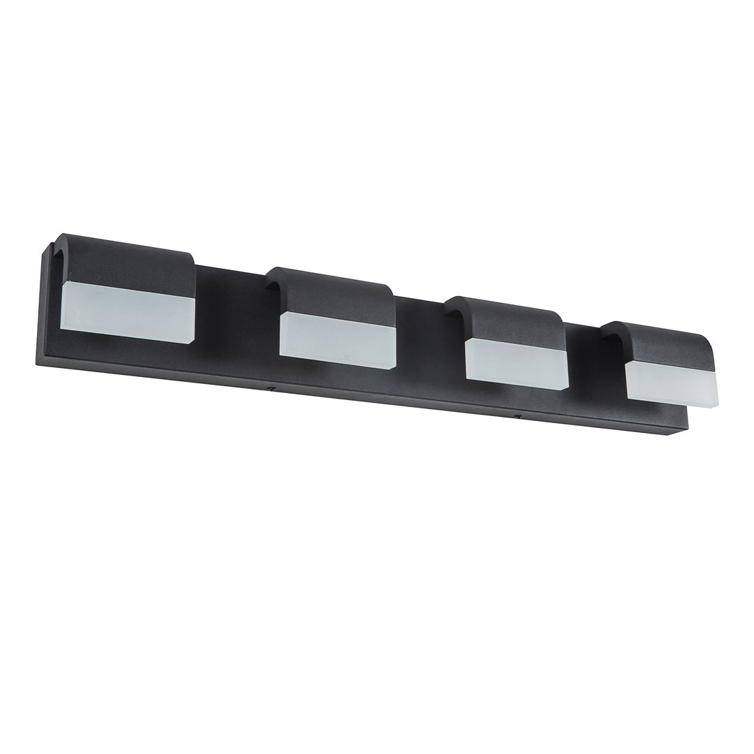 Modern Black Vanity Light for Bathroom Makeup Mirror – LED Wall Sconce