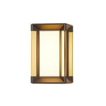 Modern Outdoor Wall Sconce with Ribbed or Frosted Glass, IP55 Waterproof