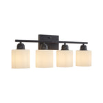 Modern Minimalist Vanity Light for Bathroom Mirror with Glass Shades