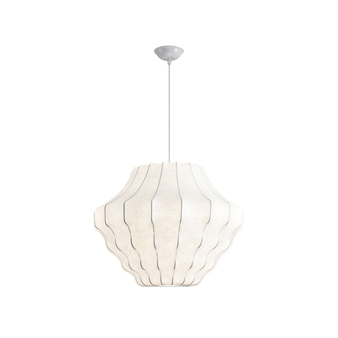 Silk Pendant Light – Japanese Vintage Minimalist Ceiling Lamp
