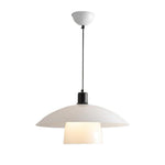 Opal Glass Pendant Light Wabi-Sabi Minimalist Hanging Lamp for Dining Room