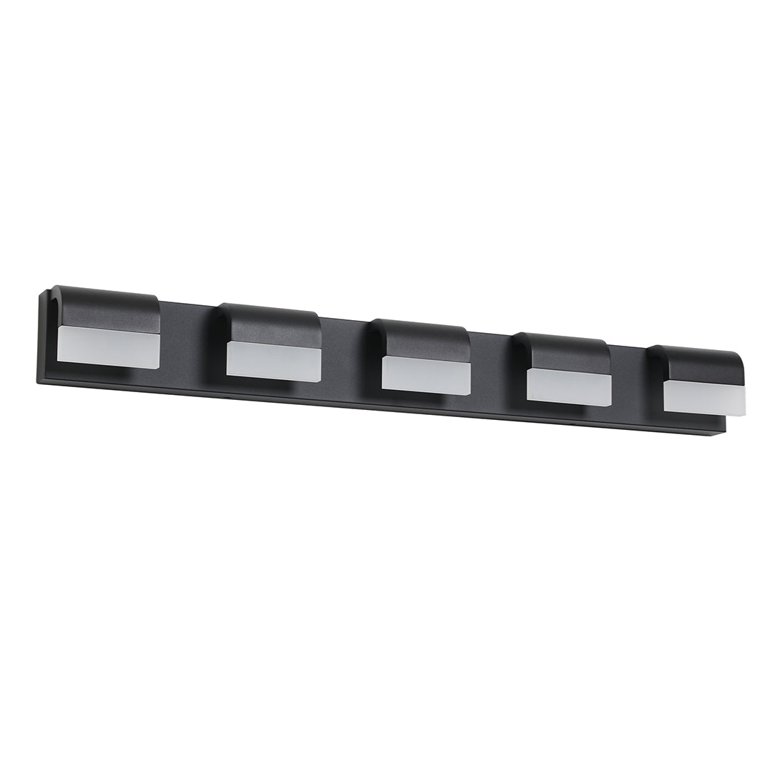 Modern Black Vanity Light for Bathroom Makeup Mirror – LED Wall Sconce