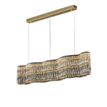 Modern Crystal Chandelier with LED Lighting, Stainless Steel Frame, Dimmable