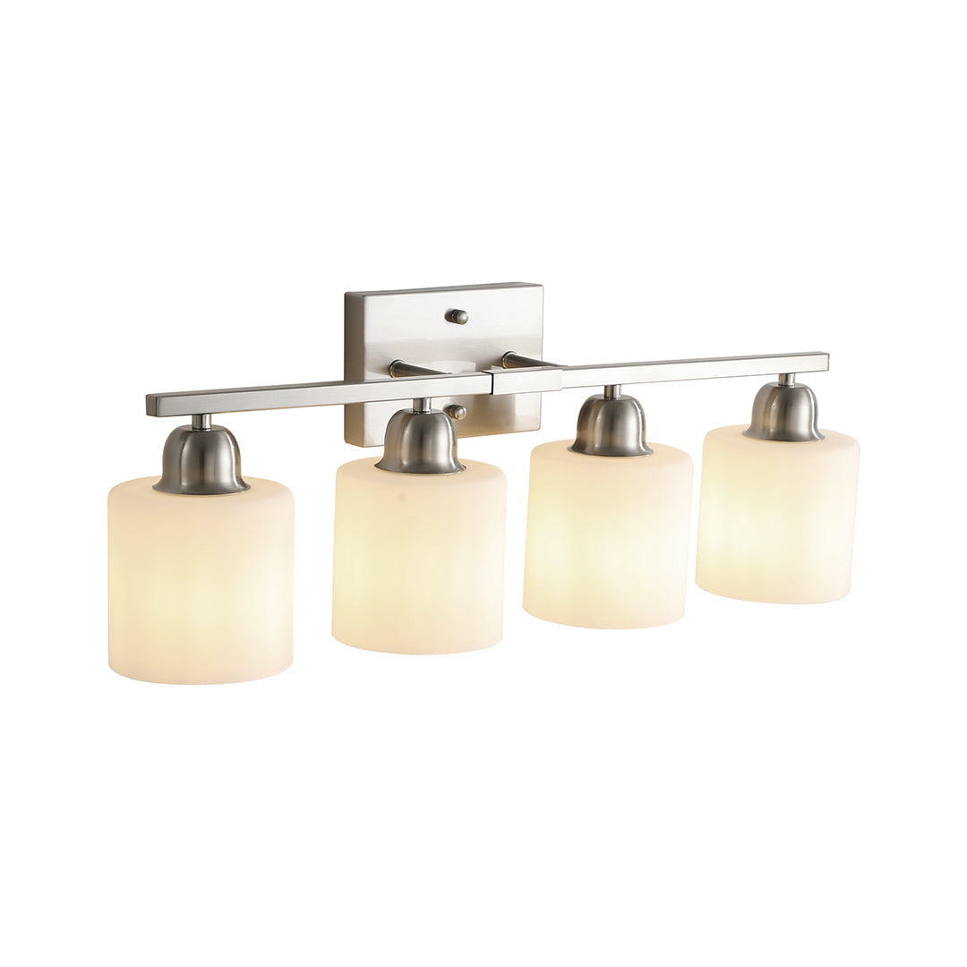 Modern Minimalist Vanity Light for Bathroom Mirror with Glass Shades