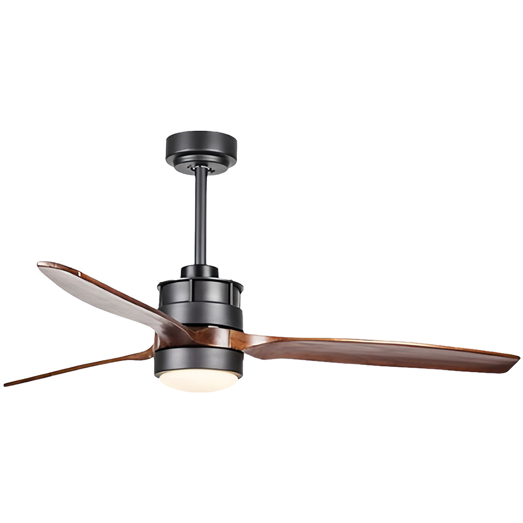 Aurelia LED Ceiling Fan with Light — Contemporary Wood-Blade Design
