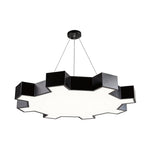 Industrial Gear LED Chandelier in Matte Black for Modern Interiors