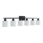 Modern Minimalist Vanity Light for Bathroom Mirror with Glass Shades