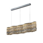Modern Crystal Chandelier with LED Lighting, Stainless Steel Frame, Dimmable