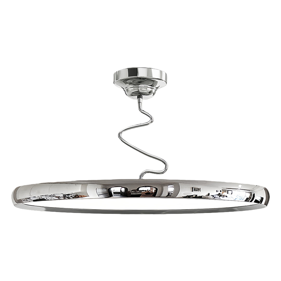 Twisted Full-Spectrum LED Semi Flush Mount Ceiling Light in Modern Finishes