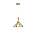 Ripple Glass Pendant Light in Copper Finish with Adjustable Hanging