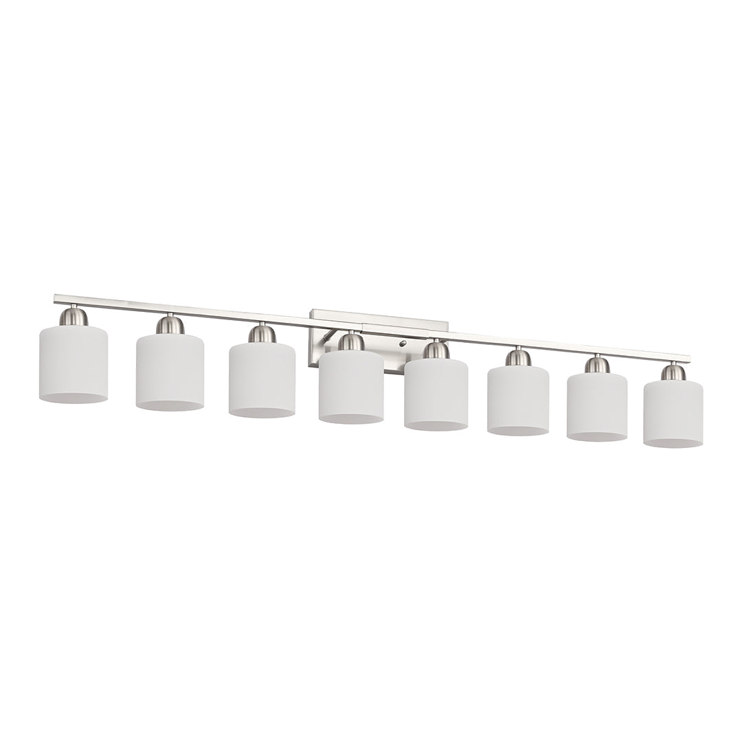 Modern Minimalist Vanity Light for Bathroom Mirror with Glass Shades