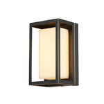 Aurelia Brass LED Outdoor Wall Sconce with Marble Accent