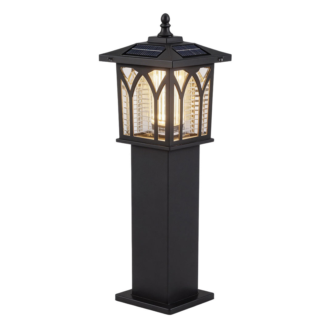 Solar Bollard Light with Mosquito Repellent, Modern Outdoor Pathway Lamp