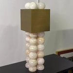 Quava Jade Table Lamp – Natural Stone Sculptural Lighting for Modern Interiors