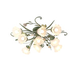 Quercia Floral Glass Ceiling Light – Modern Designer Flush Mount