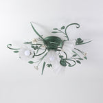 Quercia Floral Glass Ceiling Light – Modern Designer Flush Mount