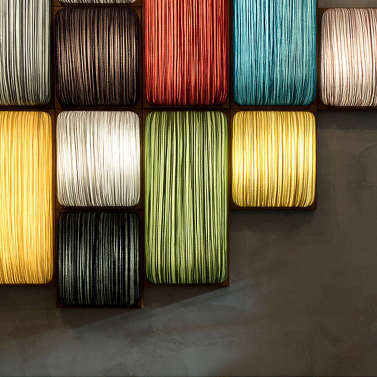 Raffia Textile Wall Light