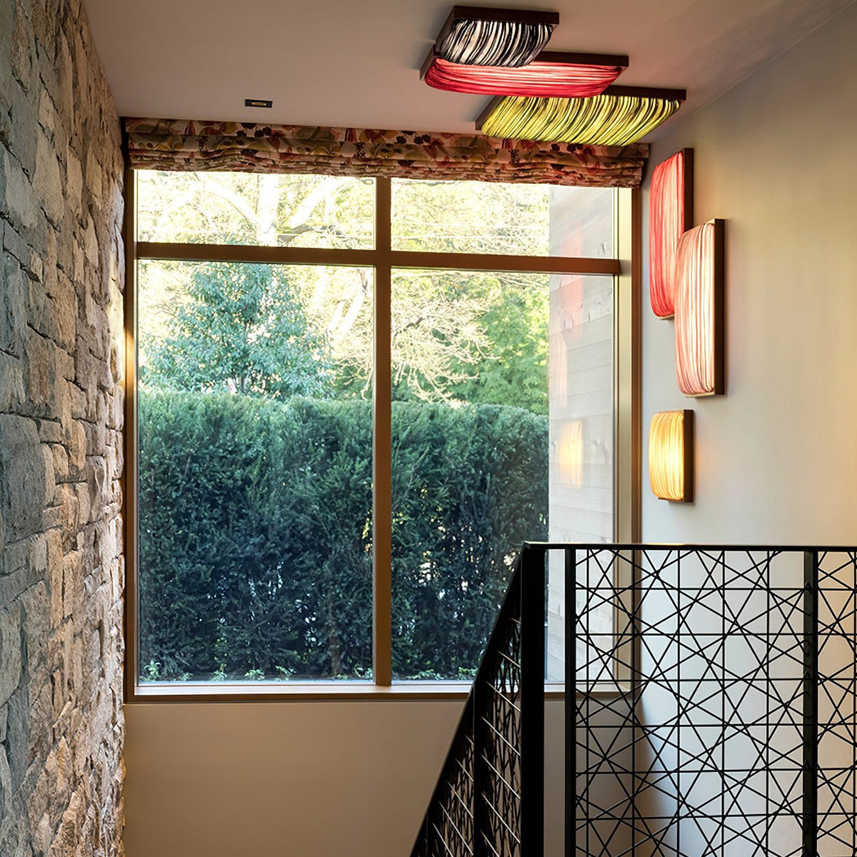 Raffia Textile Wall Light