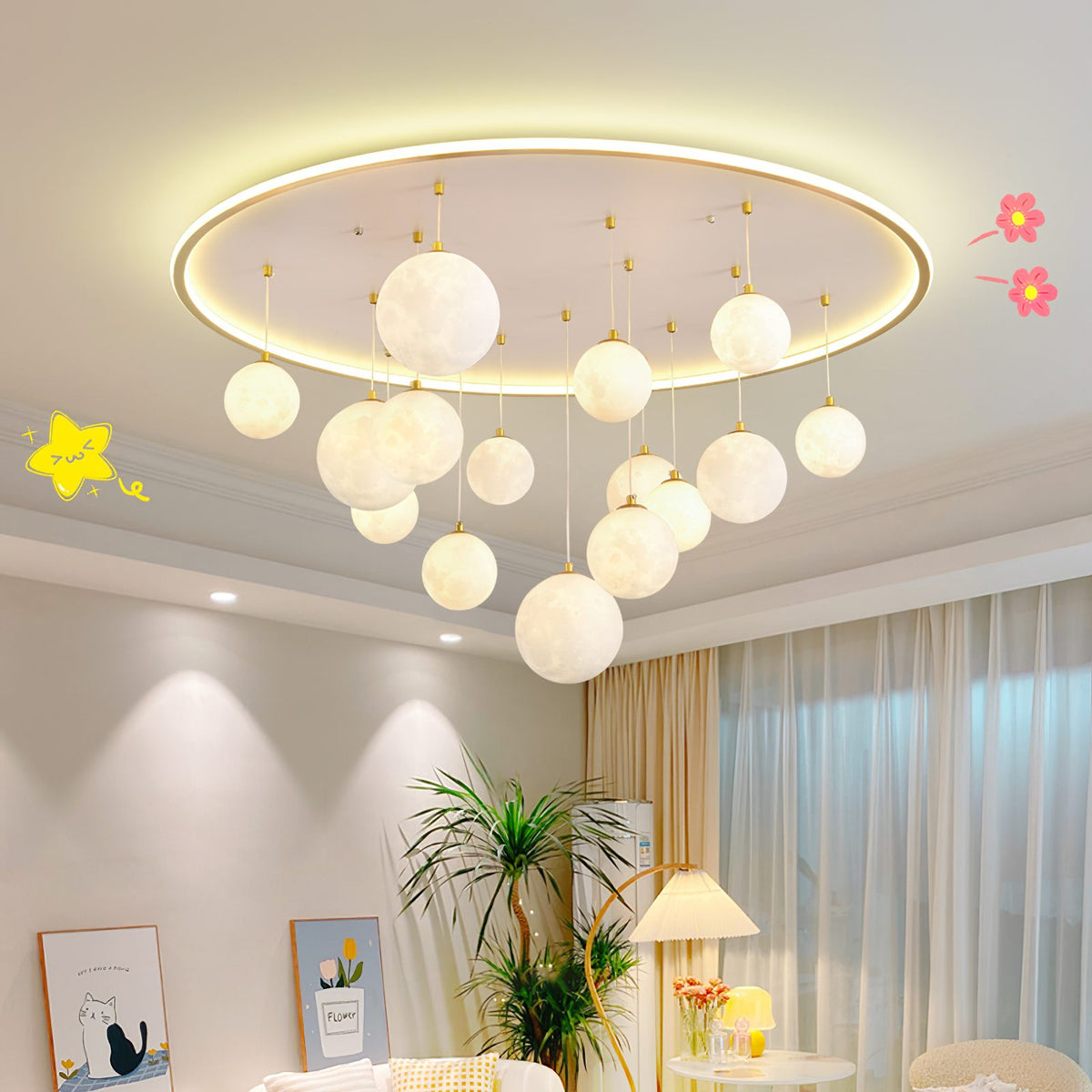 Rainbow Planet Ceiling Light