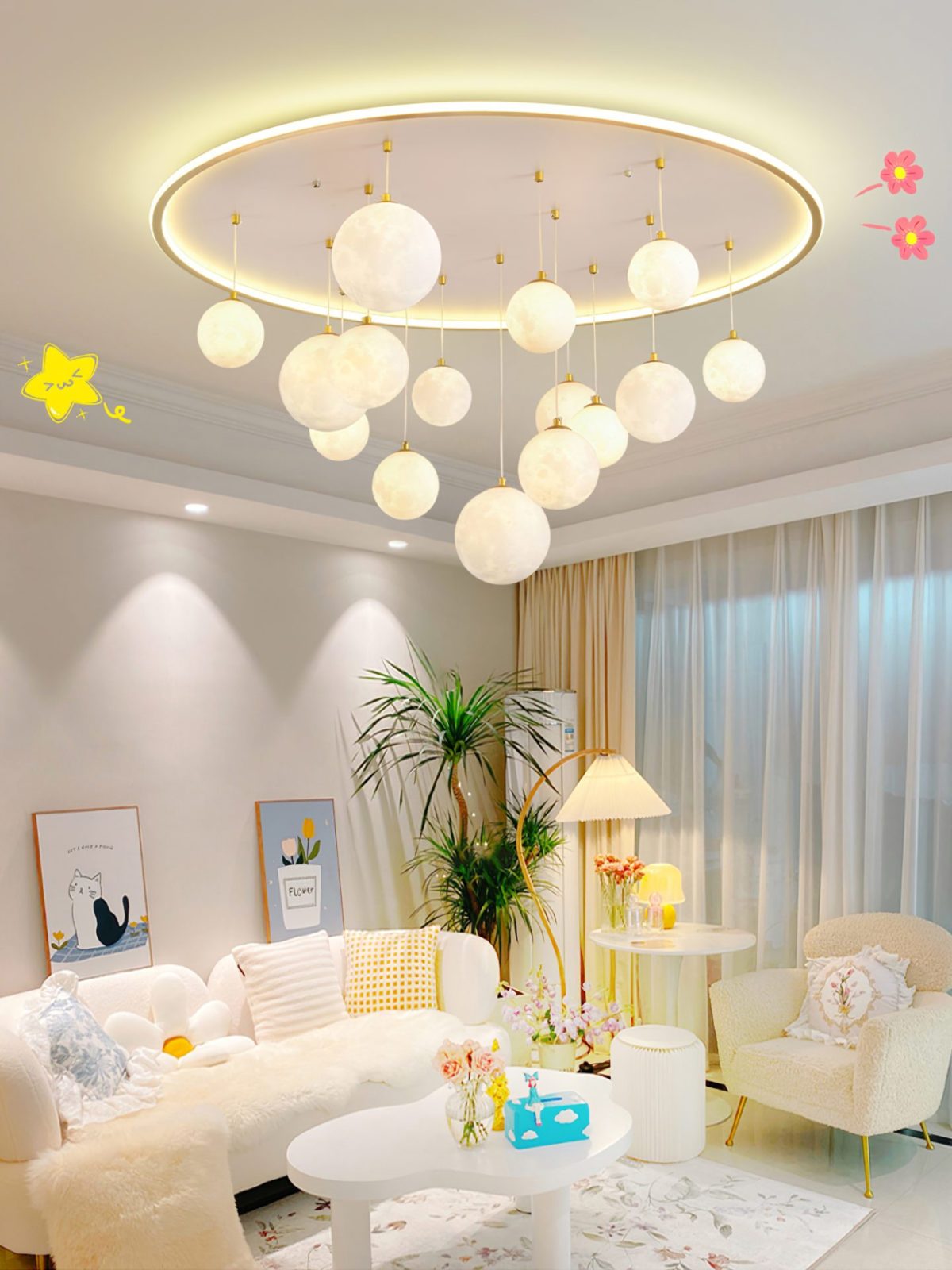 Rainbow Planet Ceiling Light