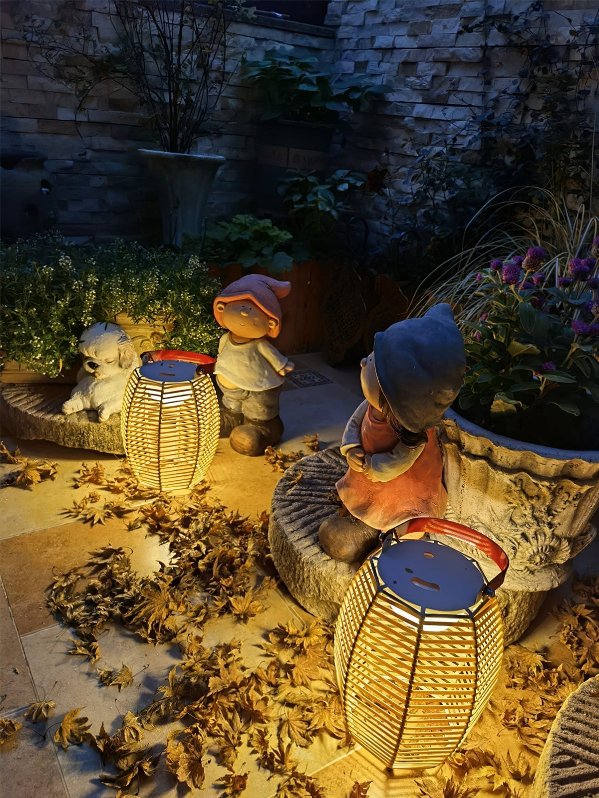 Lantern Built In Battery Table Lamp