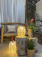 Lantern Built In Battery Table Lamp