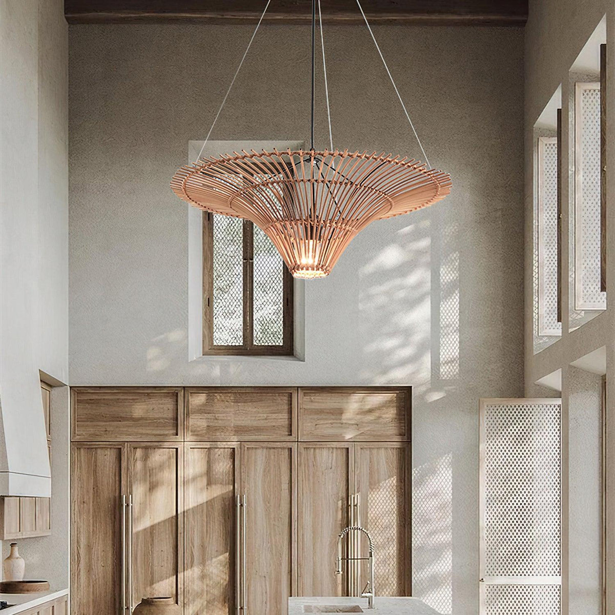 rattan-water-lily-pendant-lamp