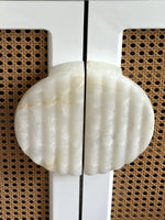 Ravina Ripple Marble Cabinet Pull Handle in Natural Stone