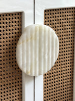 Ravina Ripple Marble Cabinet Pull Handle in Natural Stone