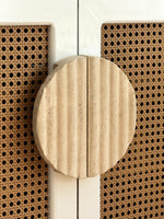 Ravina Ripple Marble Cabinet Pull Handle in Natural Stone