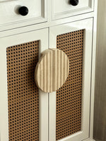 Ravina Ripple Marble Cabinet Pull Handle in Natural Stone