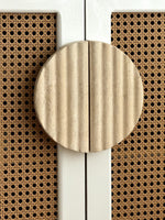 Ravina Ripple Marble Cabinet Pull Handle in Natural Stone