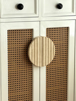 Ravina Ripple Marble Cabinet Pull Handle in Natural Stone