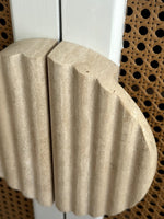 Ravina Ripple Marble Cabinet Pull Handle in Natural Stone