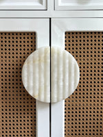 Ravina Ripple Marble Cabinet Pull Handle in Natural Stone